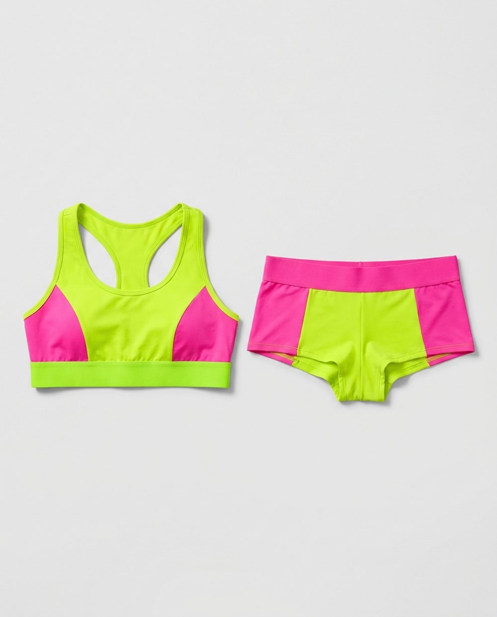 Maquila set bralette + boyshort · deportivo Deportivo Neón ropa interior joven marca propia Colombia CI Aliada