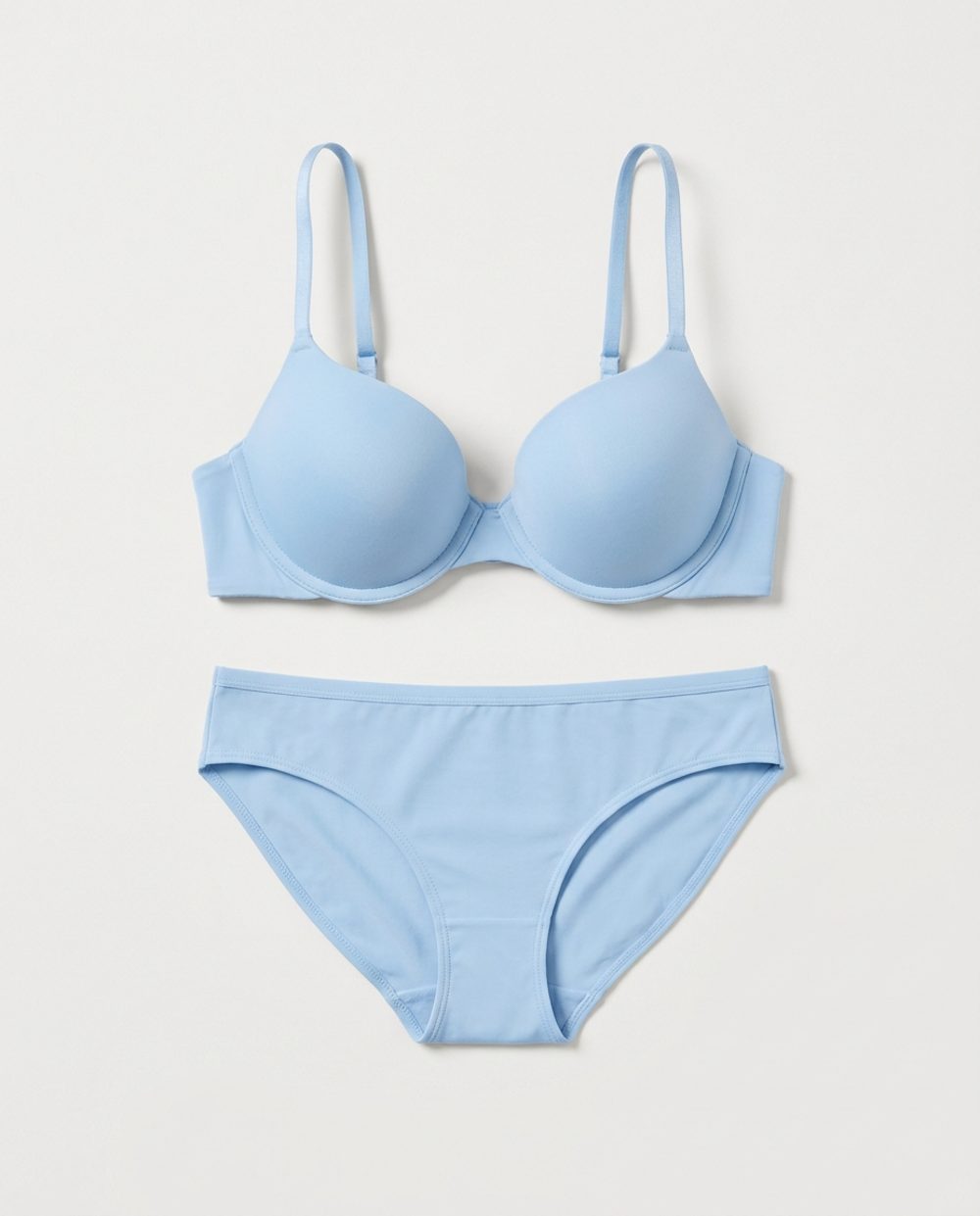 Maquila set bra + bikini · push-up demi Push-up Baby Blue ropa interior joven marca propia Colombia CI Aliada